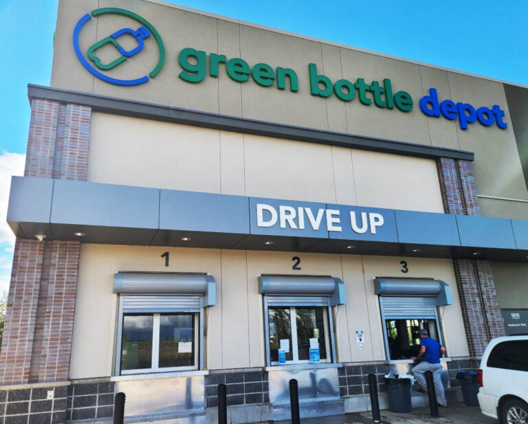 Drive Up windows now at all Edmonton Green Bottle Depot locations